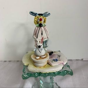 ZAMPIVA HandMade Pottery Clown w/Spaghetti Hair